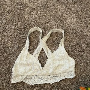 Aerie White Lace Bralette
